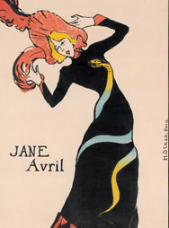 H. de TOULOUSE-LAUTREC, Jane Avril, 1899
