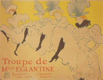 Henri de Toulouse-Lautrec, "La Troupe de Mademoiselle Eglantine"ndl 