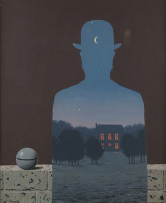 René Magritte, L'heureux donateur, 1966, Coll. Museum van Elsene © SABAM, foto Mixed Media