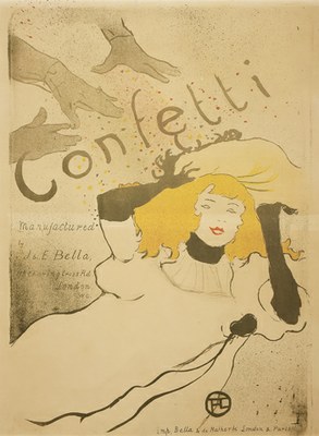 Henri de Toulouse-Lautrec, Confetti, 1894, Coll. Museum van Elsene © foto Mixed Media