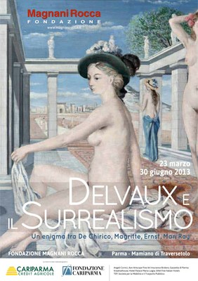 Locandina mostra Delvaux e il Surrealismo presso la Fondazion 
