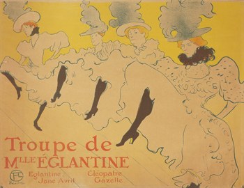 Toulouse Lautrec, La troupe de Mlle Eglantine,1896