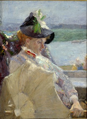 Jan Toorop, 1888,  Dame à l'ombrelle, Gift Max Janlet, Musée d'Ixelles