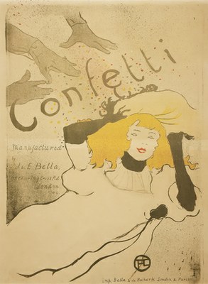 Henri de Toulouse-Lautrec, Confetti, 1894, Coll Musée d'Ixelles © photo Mixed Media