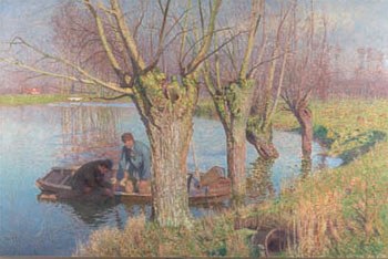 Emile Claus, La levée des nasses, 1893
