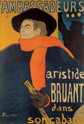 Henri de Toulouse-Lautrec, Ambassadeurs. Aristide Bruant, 1892