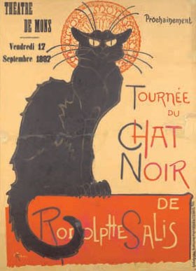 Théophile-Alexandre Steinlen, Tournée du Chat Noir. Théâtre de Mons, 1906