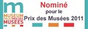 Banner Nominé Prix des Musées 2011